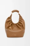 Medium Squeeze bag in mellow nappa lambskin Oak
