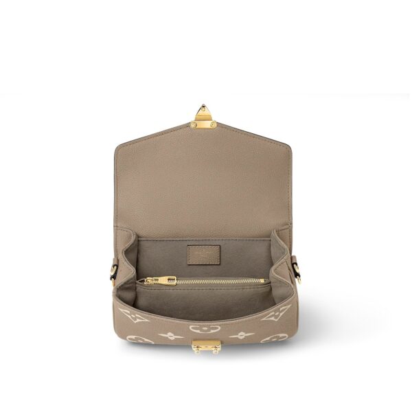 LOUIS VUITTON Pochette Metis EW Small Messenger Bag for Women in Latte Gray