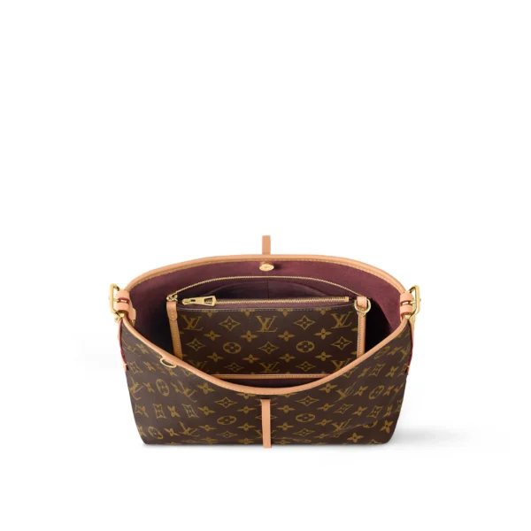 LOUIS VUITTON Carryall PM Classic Monogram All-Over Print Shopping Bag  Convertible Handbag, Shoulder Bag, Tote Bag, Small, Women's, Brown