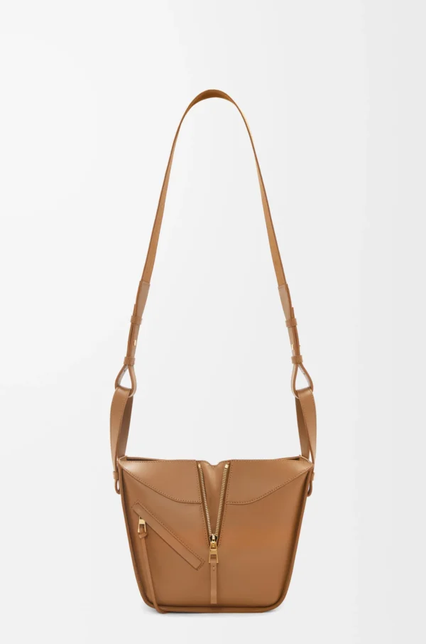 Compact Hammock bag in satin calfskin Oak