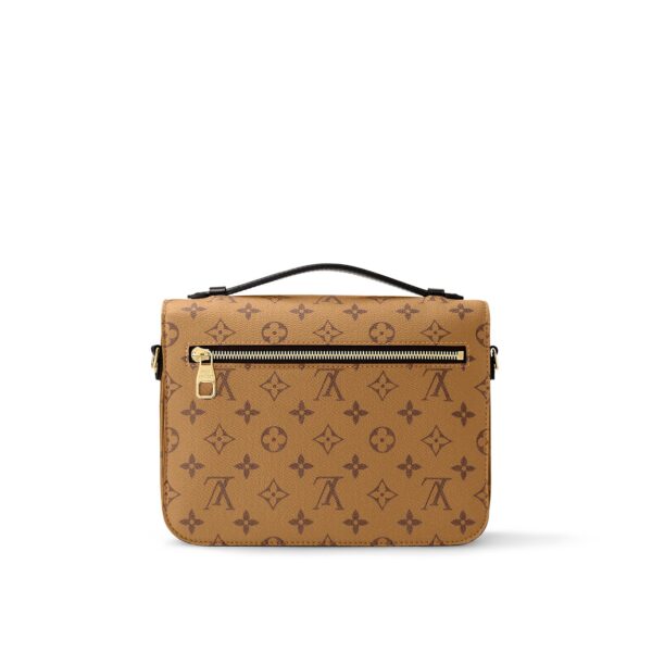 LOUIS VUITTON Pochette Metis Two-Tone Monogram Messenger Bag, Coated Canvas with Leather Trim, Women's, Patterned