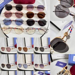 Luxury Round Metal Sunglasses – Retro Designer