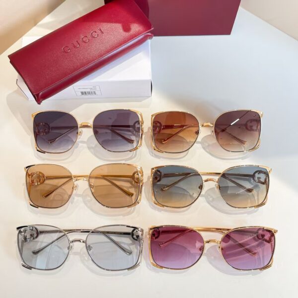 Gucdi Vintage Square Gradient Sunglasses