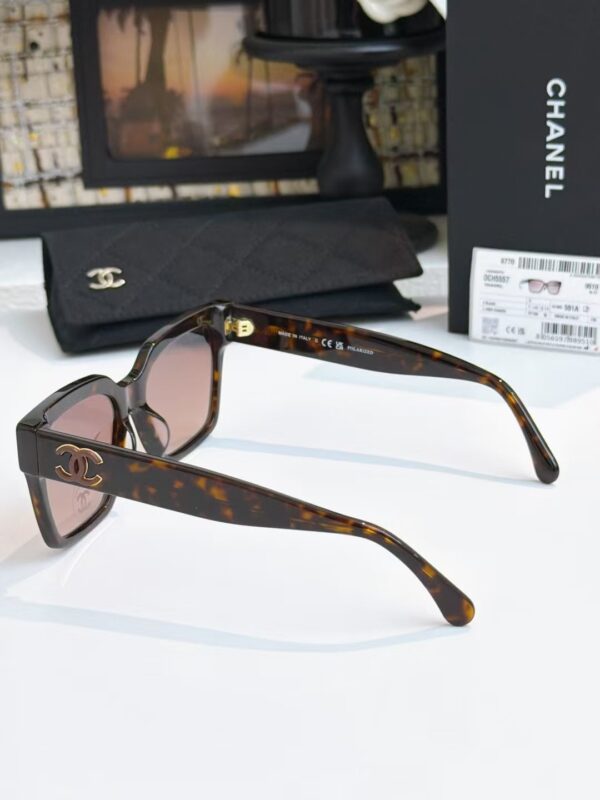 Chanel Oversized Square Sunglasses – Signature Double CC Detail