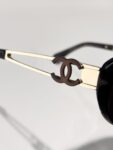CHANEL Retro Oval Frame Sunglasses