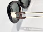 CHANEL Retro Oval Frame Sunglasses