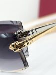 Dior Gradient Rimless Square Sunglasses – Luxury Gold Frame Edition