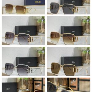 Dior CD Signature Square Metal Sunglasses
