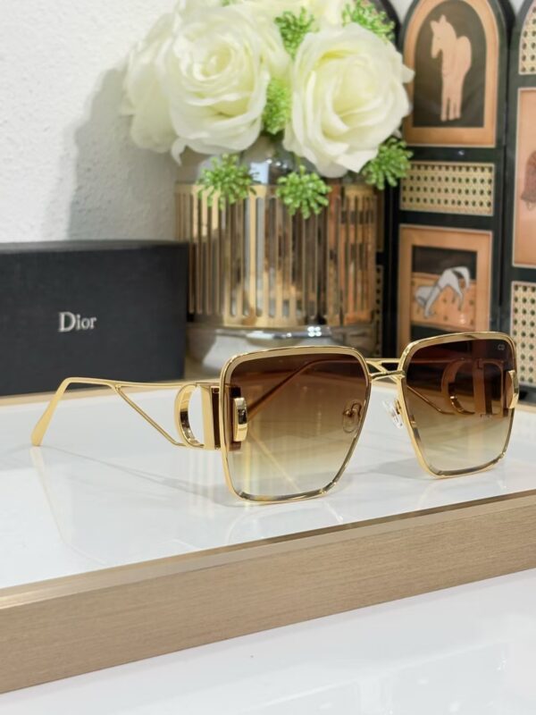 Dior CD Signature Square Metal Sunglasses