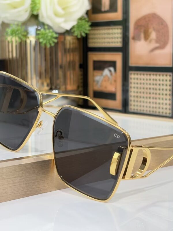 Dior CD Signature Square Metal Sunglasses