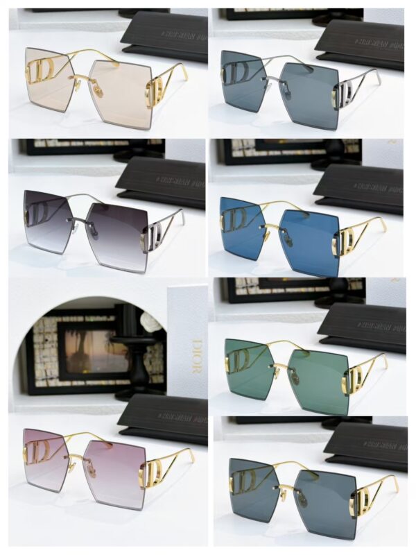 Dior CD Oversized Rimless Square Sunglasses