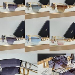 Dior CD Signature Shield Sunglasses – Luxury Rimless Edition