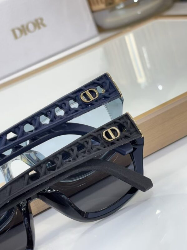 Dior Cannage Cut-Out Square Sunglasses
