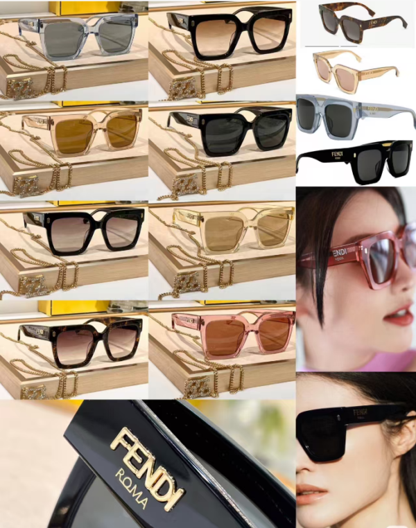 Fendi FE40101I Square Frame Sunglasses
