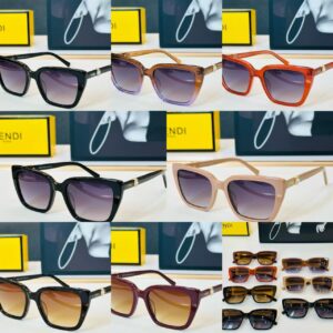 Fendi Square Gradient Sunglasses – Premium Oversized UV Protection Fashion Eyewear