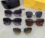 Fendi Oversized Square Sunglasses for Women – Luxury Gradient UV Protection Designer Eyewear