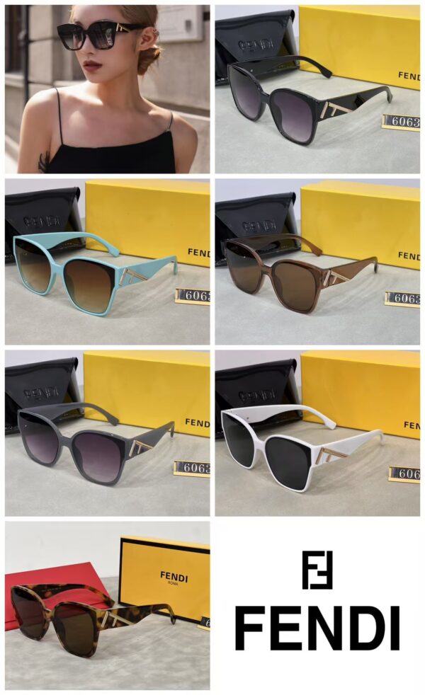 Fendi Oversized Square Sunglasses for Women – Luxury Gradient UV Protection Designer Eyewear