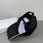 Luxury designer three striped embroidered baseball cap, unisex adjustable casual classic sports cap