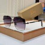 Luxury Rimless Square Sunglasses for Men & Women – Premium Metal Frame UV Protection Eyewear