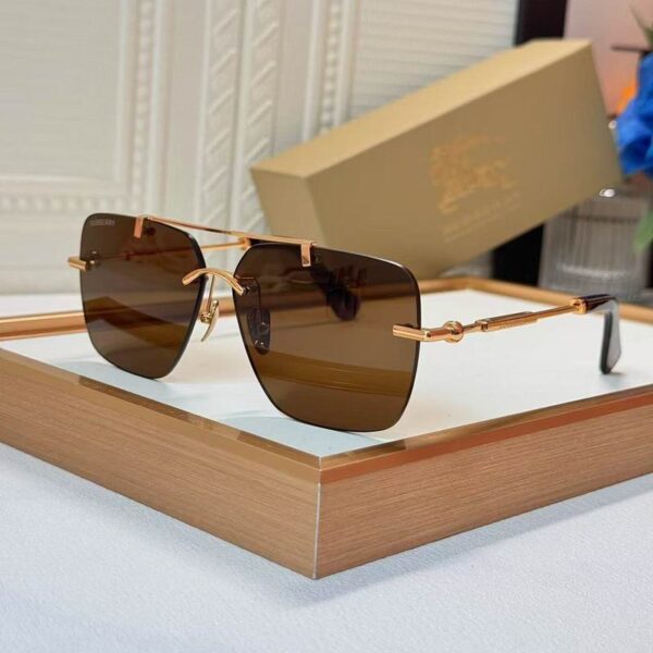 Luxury Rimless Square Sunglasses for Men & Women – Premium Metal Frame UV Protection Eyewear