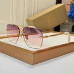 Luxury Rimless Square Sunglasses for Men & Women – Premium Metal Frame UV Protection Eyewear