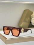 Burberry Premium Oversized Square Sunglasses with Gold Temple Detail