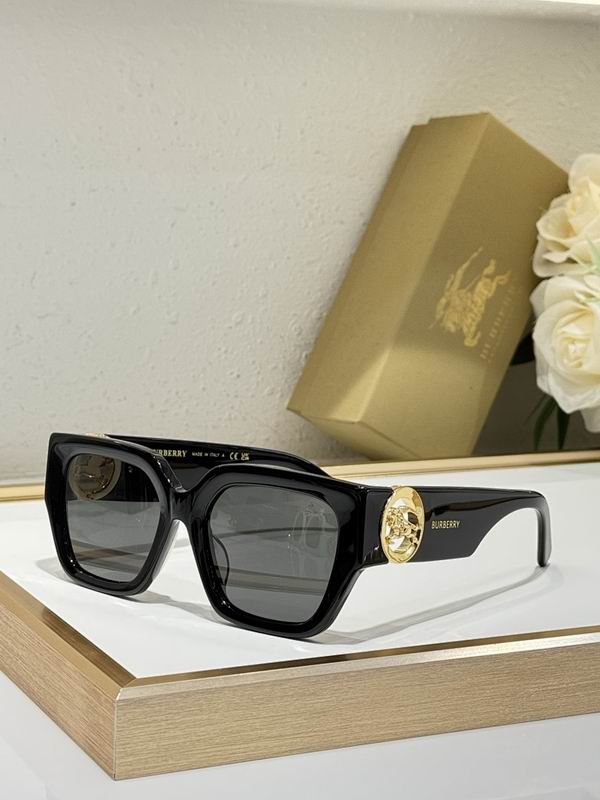 Burberry Premium Oversized Square Sunglasses with Gold Temple Detail