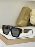 Burberry Premium Oversized Square Sunglasses with Gold Temple Detail