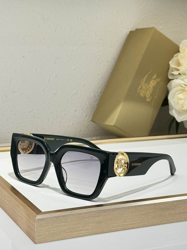 Burberry Premium Oversized Square Sunglasses with Gold Temple Detail