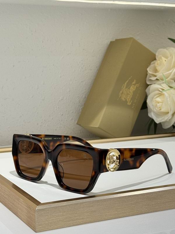 Burberry Premium Oversized Square Sunglasses with Gold Temple Detail