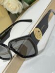 Burberry Premium Oversized Square Sunglasses with Gold Temple Detail