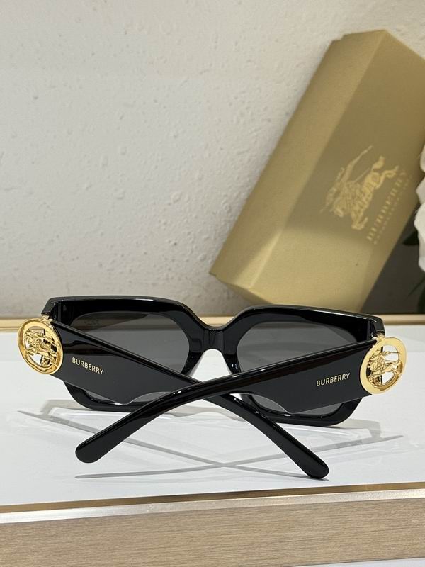 Burberry Premium Oversized Square Sunglasses with Gold Temple Detail