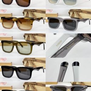 Burberry Classic Square Acetate Sunglasses – Unisex Luxury UV Protection
