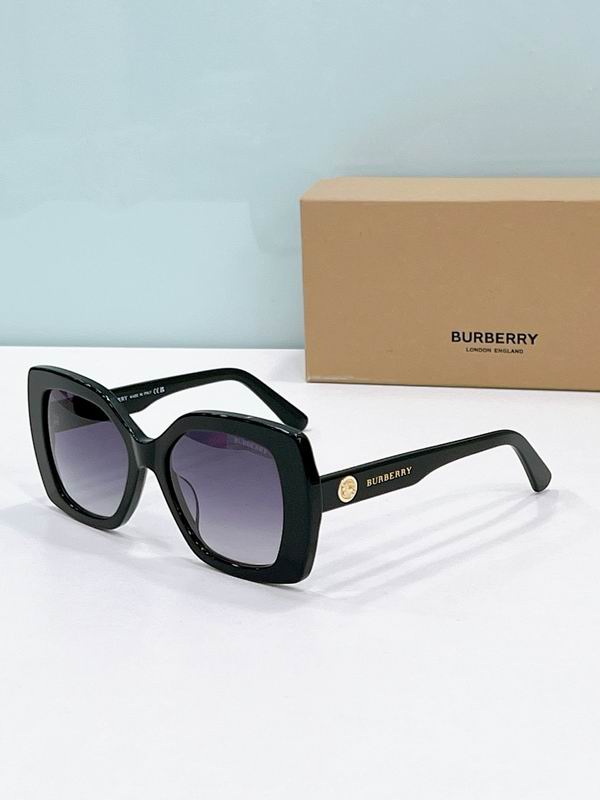 Burberry Retro Oversized Square Equestrian Knight Sunglasses