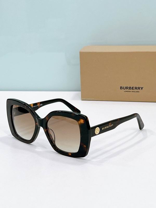 Burberry Retro Oversized Square Equestrian Knight Sunglasses