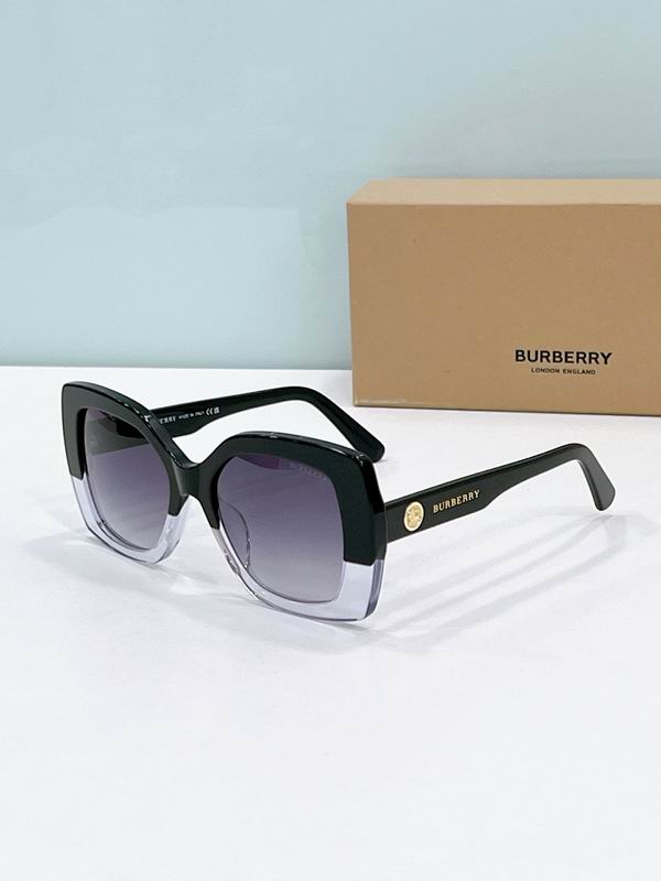 Burberry Retro Oversized Square Equestrian Knight Sunglasses