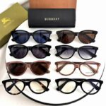 Burberry Cat-Eye Acetate Sunglasses - Luxury UV Protection with Subtle London Branding