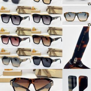 Burberry Oversized Square Acetate Sunglasses - Luxury UV Protection with TB Monogram