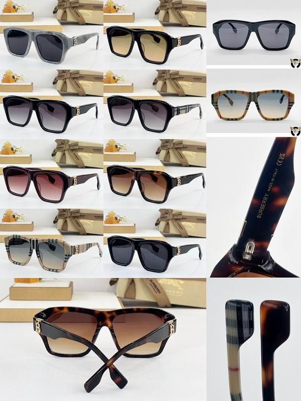Burberry Oversized Square Acetate Sunglasses - Luxury UV Protection with TB Monogram