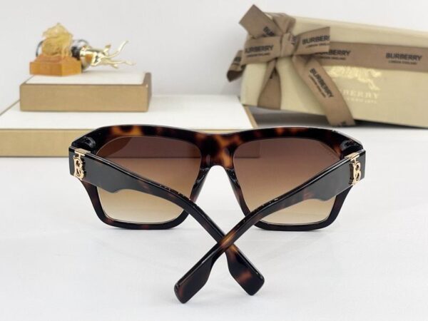 Burberry Oversized Square Acetate Sunglasses - Luxury UV Protection with TB Monogram