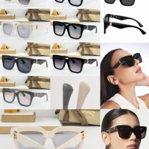 Burberry Oversized Square Acetate Sunglasses with TB Monogram