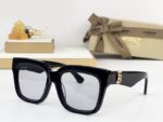 Burberry Oversized Square Acetate Sunglasses with TB Monogram