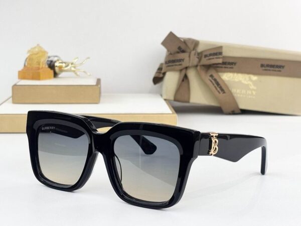 Burberry Oversized Square Acetate Sunglasses with TB Monogram