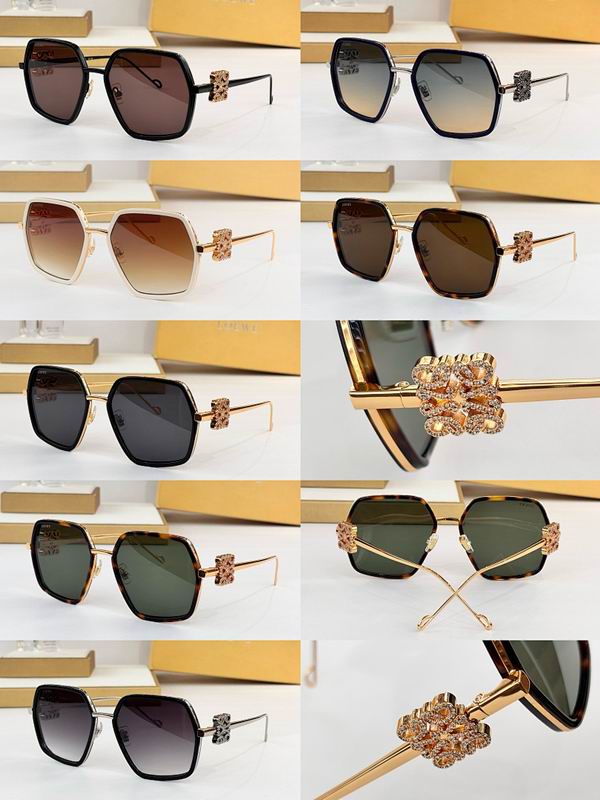 LOEWE Crystal Anagram Hexagon Sunglasses – Unisex Luxury UV Protection