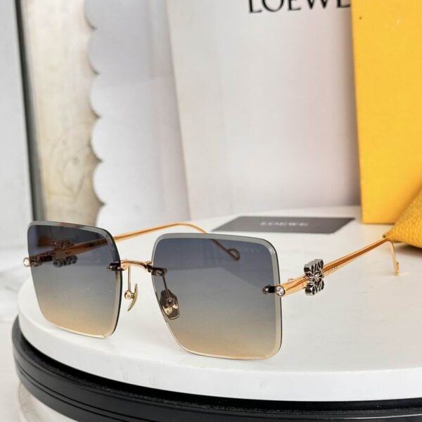 LOEWE Anagram Rimless Square Sunglasses