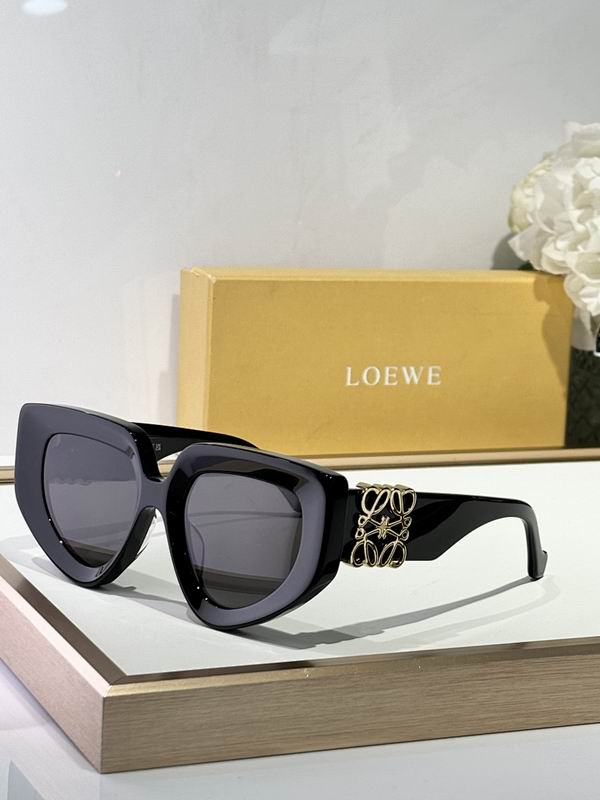 LOEWE Oversized Retro Cat-Eye Eyewear – Premium Acetate Frame with Gold Anagram