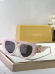 LOEWE Oversized Retro Cat-Eye Eyewear – Premium Acetate Frame with Gold Anagram
