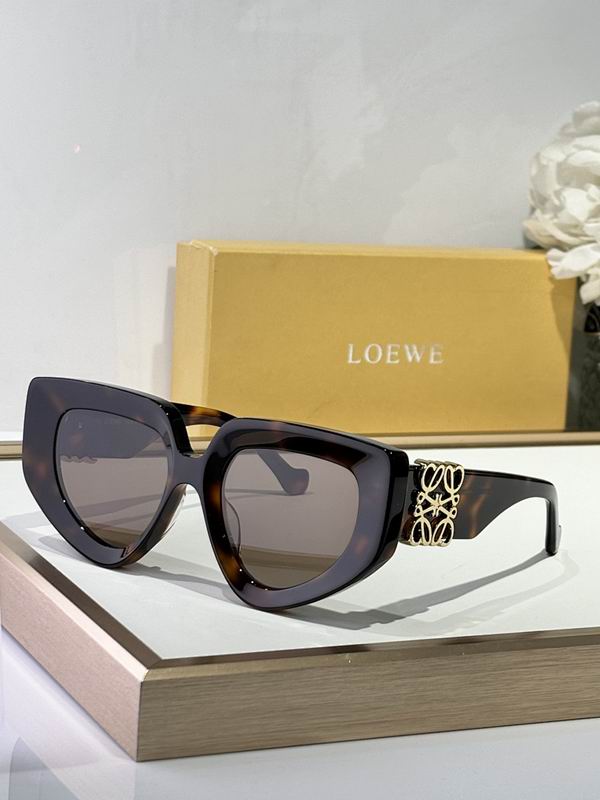 LOEWE Oversized Retro Cat-Eye Eyewear – Premium Acetate Frame with Gold Anagram